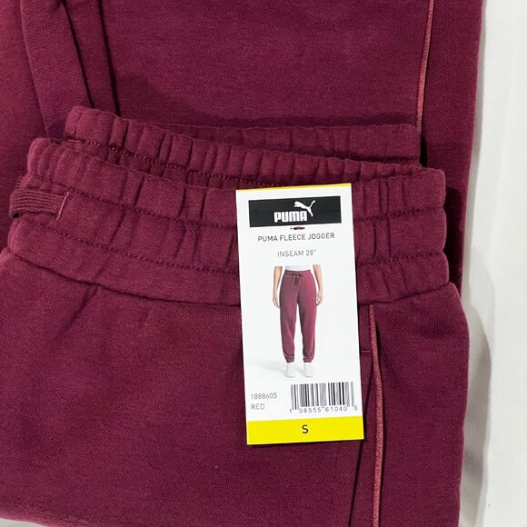 PUMA Women's Fleece Hoodie and Jogger (As a Set)  - Small - Red - Brand New - Picture 13 of 13